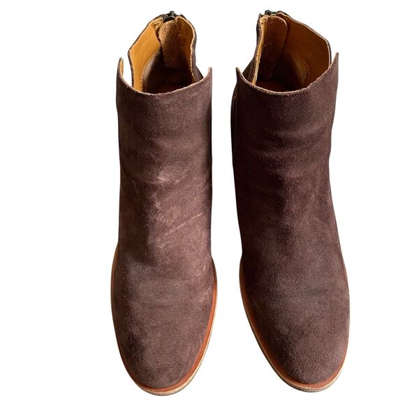 Kork Ease Ankle Booties 7.5 Brown Suede Leather Grunge Western Boho Casual - Picture 2 of 11